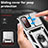 Funda Bumper Silicona y Plastico Mate Carcasa con Magnetico Soporte Q01W para Samsung Galaxy S20 Lite 5G