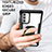 Funda Bumper Silicona y Plastico Mate Carcasa con Magnetico Soporte RJ1 para Samsung Galaxy Note 20 5G