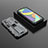 Funda Bumper Silicona y Plastico Mate Carcasa con Magnetico Soporte T01 para Samsung Galaxy F52 5G