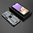 Funda Bumper Silicona y Plastico Mate Carcasa con Magnetico Soporte T01 para Samsung Galaxy M32 5G