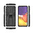 Funda Bumper Silicona y Plastico Mate Carcasa con Magnetico Soporte T02 para Samsung Galaxy A82 5G