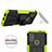 Funda Bumper Silicona y Plastico Mate Carcasa con Soporte A01 para Motorola Moto G10 Power
