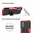 Funda Bumper Silicona y Plastico Mate Carcasa con Soporte A01 para Motorola Moto G41