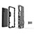 Funda Bumper Silicona y Plastico Mate Carcasa con Soporte A01 para Samsung Galaxy A51 4G