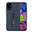 Funda Bumper Silicona y Plastico Mate Carcasa con Soporte A01 para Samsung Galaxy M51