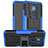 Funda Bumper Silicona y Plastico Mate Carcasa con Soporte JX2 para Nokia 3.4