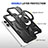 Funda Bumper Silicona y Plastico Mate Carcasa con Soporte K02C para Apple iPhone 14 Pro