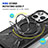 Funda Bumper Silicona y Plastico Mate Carcasa con Soporte K02C para Apple iPhone 15 Pro Max