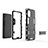 Funda Bumper Silicona y Plastico Mate Carcasa con Soporte KC3 para Samsung Galaxy A51 4G