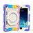 Funda Bumper Silicona y Plastico Mate Carcasa con Soporte L02 para Apple iPad Mini 4