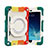 Funda Bumper Silicona y Plastico Mate Carcasa con Soporte L02 para Apple iPad Mini 4