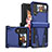 Funda Bumper Silicona y Plastico Mate Carcasa con Soporte MQ1 para Samsung Galaxy Z Flip4 5G