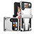 Funda Bumper Silicona y Plastico Mate Carcasa con Soporte MQ1 para Samsung Galaxy Z Flip4 5G