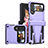 Funda Bumper Silicona y Plastico Mate Carcasa con Soporte MQ1 para Samsung Galaxy Z Flip4 5G