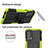 Funda Bumper Silicona y Plastico Mate Carcasa con Soporte para Motorola Moto Edge 20 Pro 5G