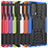 Funda Bumper Silicona y Plastico Mate Carcasa con Soporte para Motorola Moto Edge Lite 5G