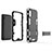 Funda Bumper Silicona y Plastico Mate Carcasa con Soporte para Samsung Galaxy M01