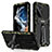 Funda Bumper Silicona y Plastico Mate Carcasa con Soporte para Samsung Galaxy S22 Ultra 5G