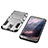 Funda Bumper Silicona y Plastico Mate Carcasa con Soporte para Samsung Galaxy S5 G900F G903F