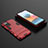 Funda Bumper Silicona y Plastico Mate Carcasa con Soporte para Xiaomi Redmi Note 10 Pro Max