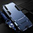 Funda Bumper Silicona y Plastico Mate Carcasa con Soporte R02 para Samsung Galaxy A90 5G