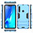 Funda Bumper Silicona y Plastico Mate Carcasa con Soporte T02 para Samsung Galaxy A9 (2018) A920