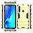 Funda Bumper Silicona y Plastico Mate Carcasa con Soporte T02 para Samsung Galaxy A9s