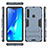 Funda Bumper Silicona y Plastico Mate Carcasa con Soporte T02 para Samsung Galaxy A9s