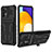 Funda Bumper Silicona y Plastico Mate Carcasa con Soporte YF1 para Samsung Galaxy A52s 5G