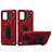 Funda Bumper Silicona y Plastico Mate Carcasa con Soporte YF1 para Samsung Galaxy S20 5G