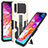 Funda Bumper Silicona y Plastico Mate Carcasa con Soporte ZJ1 para Samsung Galaxy A70S