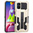 Funda Bumper Silicona y Plastico Mate Carcasa con Soporte ZJ1 para Samsung Galaxy M51