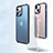Funda Bumper Silicona y Plastico Mate Carcasa U04 para Apple iPhone 13