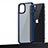 Funda Bumper Silicona y Plastico Mate Carcasa U04 para Apple iPhone 13 Mini