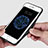 Funda Bumper Silicona y Plastico Mate con Anillo de dedo Soporte A03 para Apple iPhone 8 Plus Negro
