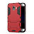 Funda Bumper Silicona y Plastico Mate con Soporte para Samsung Galaxy Grand Prime Pro (2018) Rojo