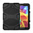 Funda Bumper Silicona y Plastico Mate con Soporte para Samsung Galaxy Tab A6 10.1 SM-T580 SM-T585 Negro