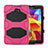 Funda Bumper Silicona y Plastico Mate con Soporte para Samsung Galaxy Tab A6 10.1 SM-T580 SM-T585 Rosa Roja