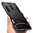 Funda Bumper Silicona y Plastico Mate con Soporte R01 para Huawei Mate 10 Lite Negro
