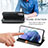 Funda de Cuero Cartera con Soporte Carcasa A01D para Samsung Galaxy S21 Plus 5G