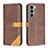 Funda de Cuero Cartera con Soporte Carcasa B02F para Motorola Moto Edge S30 5G