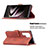 Funda de Cuero Cartera con Soporte Carcasa B02F para Samsung Galaxy S23 Ultra 5G