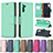 Funda de Cuero Cartera con Soporte Carcasa B06F para Samsung Galaxy Note 10 5G