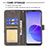 Funda de Cuero Cartera con Soporte Carcasa B08F para Oppo Reno6 5G