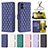 Funda de Cuero Cartera con Soporte Carcasa B11F para Samsung Galaxy M04