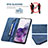 Funda de Cuero Cartera con Soporte Carcasa B15F para Samsung Galaxy S20 5G