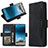 Funda de Cuero Cartera con Soporte Carcasa BY3 para Samsung Galaxy Note 10 Plus 5G