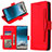 Funda de Cuero Cartera con Soporte Carcasa BY3 para Samsung Galaxy Note 10 Plus 5G