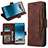 Funda de Cuero Cartera con Soporte Carcasa BY3 para Samsung Galaxy Note 10 Plus 5G