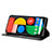 Funda de Cuero Cartera con Soporte Carcasa BY4 para Google Pixel 5